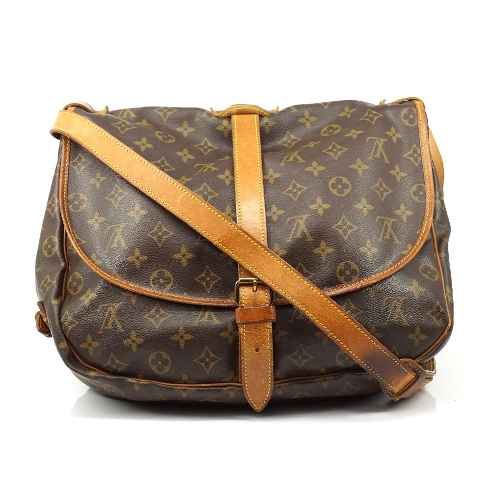 Auth Louis Vuitton Saumur 35 Crossbody #6262L18